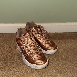 Fila Metallic Bronze Sneakers